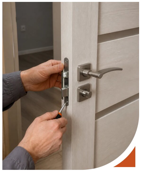 Профессиональная замена замка межкомнатной двери в Отрадном